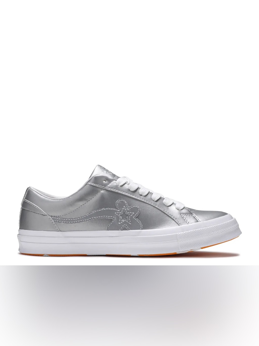 Silver Converse Tyler the Creator Golf Le Fleur x One Star Ox '3M' Size 6w/4m
